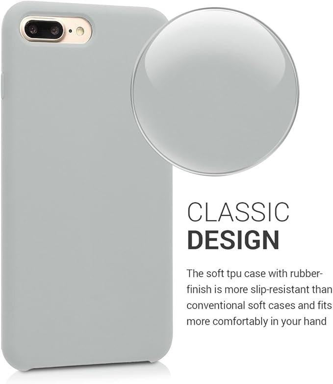 iPhone 7 / 8 PLUS + Grey Bumper Silicone Shockproof Protective Case