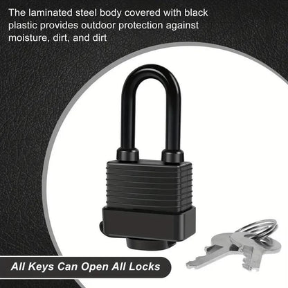1 Heavy - Duty Stainless Steel Waterproof Padlock Lock Metal Security UK Stock