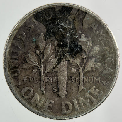 1948 - S US USA Roosevelt Dime Silver Coin | Collectable Grade