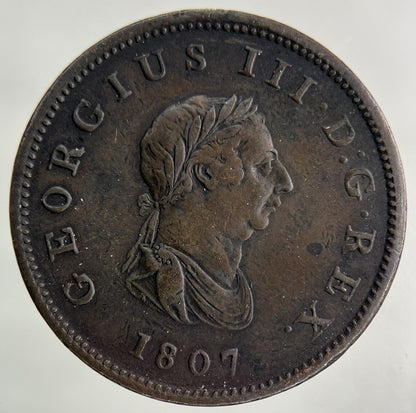 1807 George III 3rd Half - Penny Coin | Very High Grade