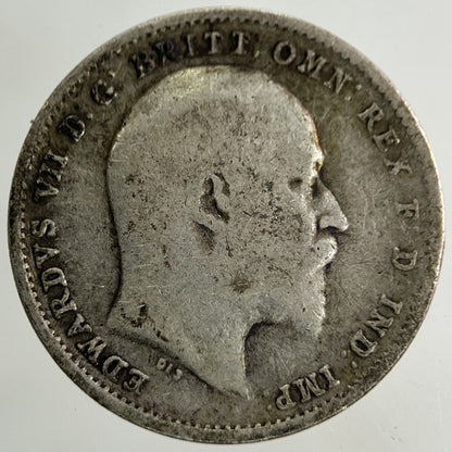 1910 Edward VII Threepence Silver Coin | Collectable Grade