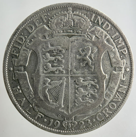 1923 George V Half - Crown Silver Coin | Fine Collectable Grade
