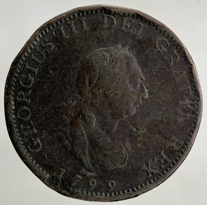 1799 George III 3rd Farthing Coin | Collectable Grade