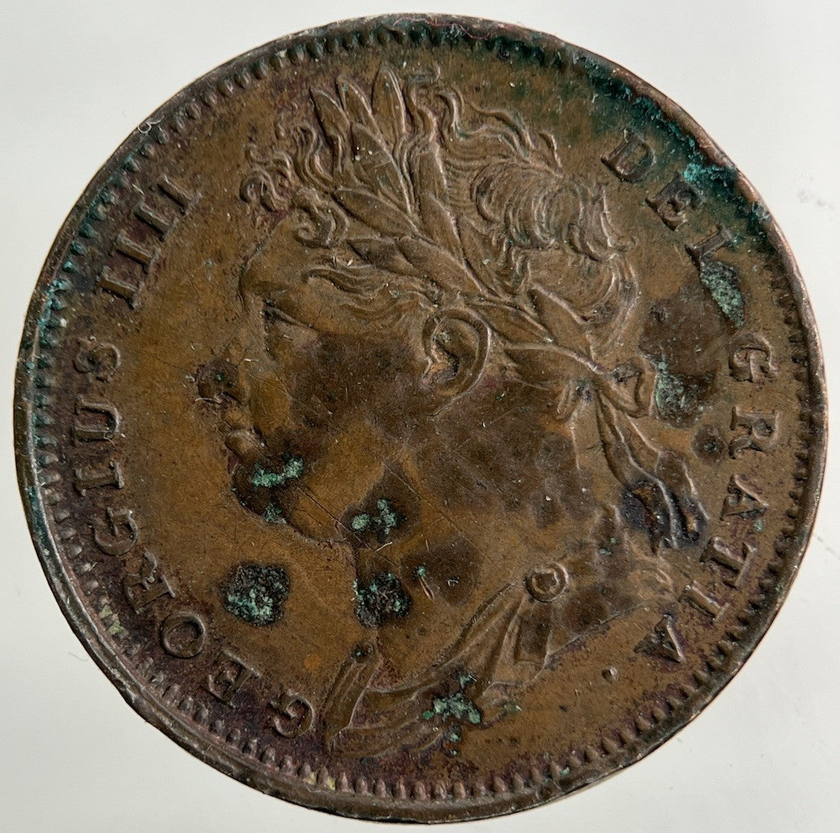 1822 George IV Farthing Coin | Very Fine Grade