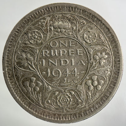 1944 India One Rupee Silver Coin | Very High Grade