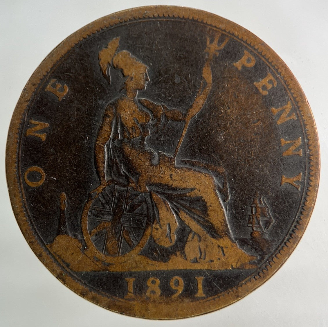 1891 Victoria One Penny Coin | Collectable Grade