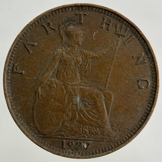 1927 George V Farthing Coin | Fine Collectable Grade