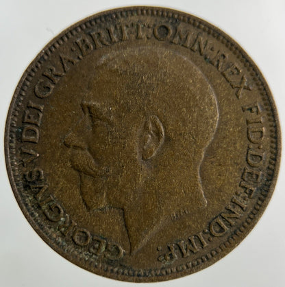 1923 George V Farthing Coin | Collectable Grade