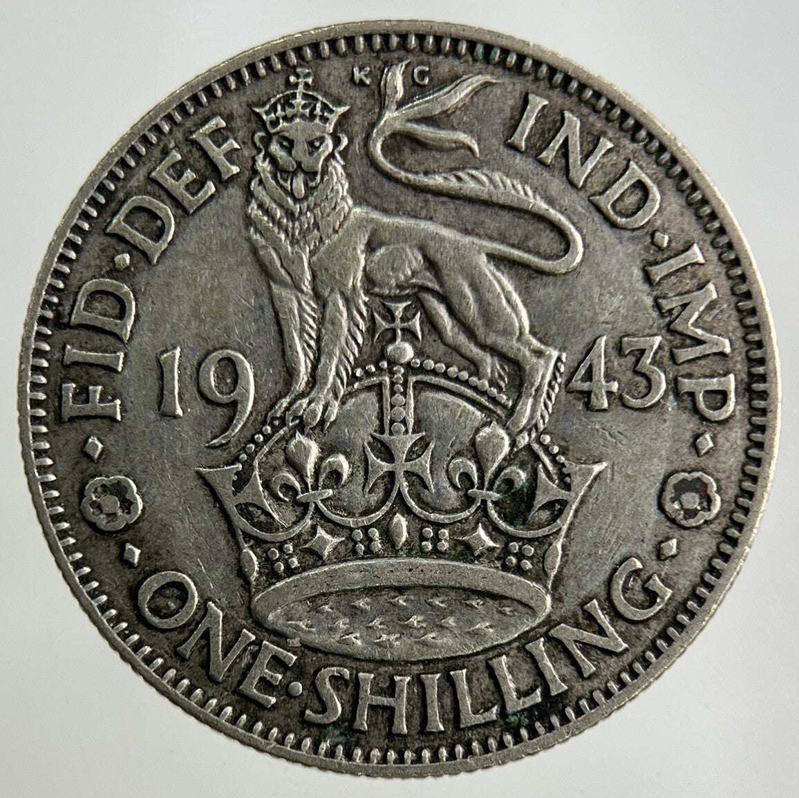 1943 George VI Shilling Silver Coin | Fine Collectable Grade