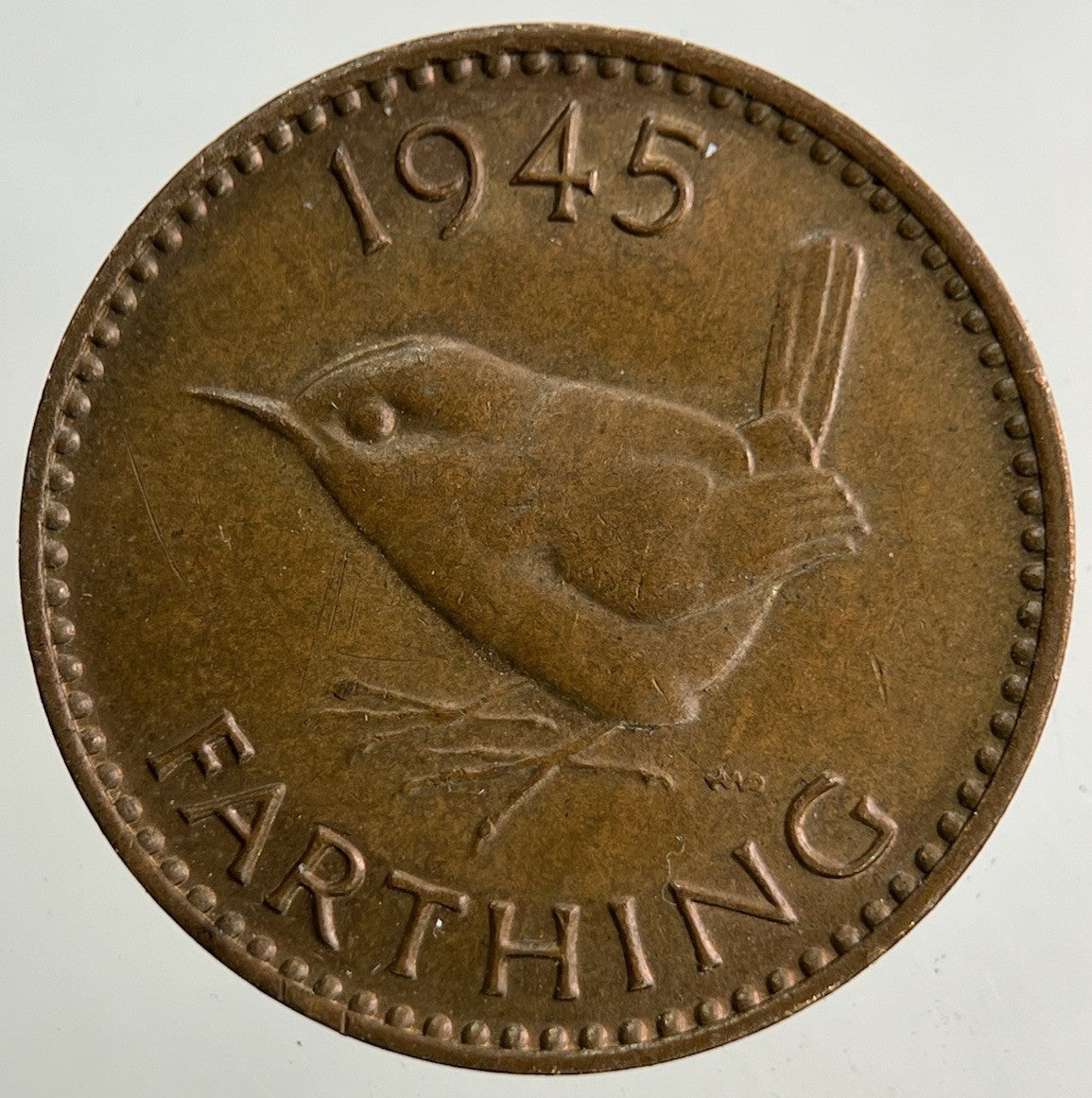 1945 George VI Farthing Coin | Very High Grade