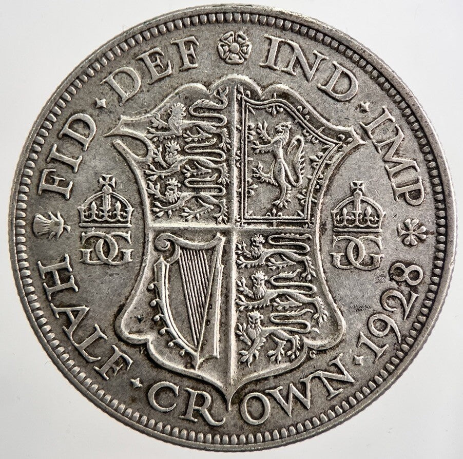 1928 George V Half - Crown Silver Coin | Very High Grade