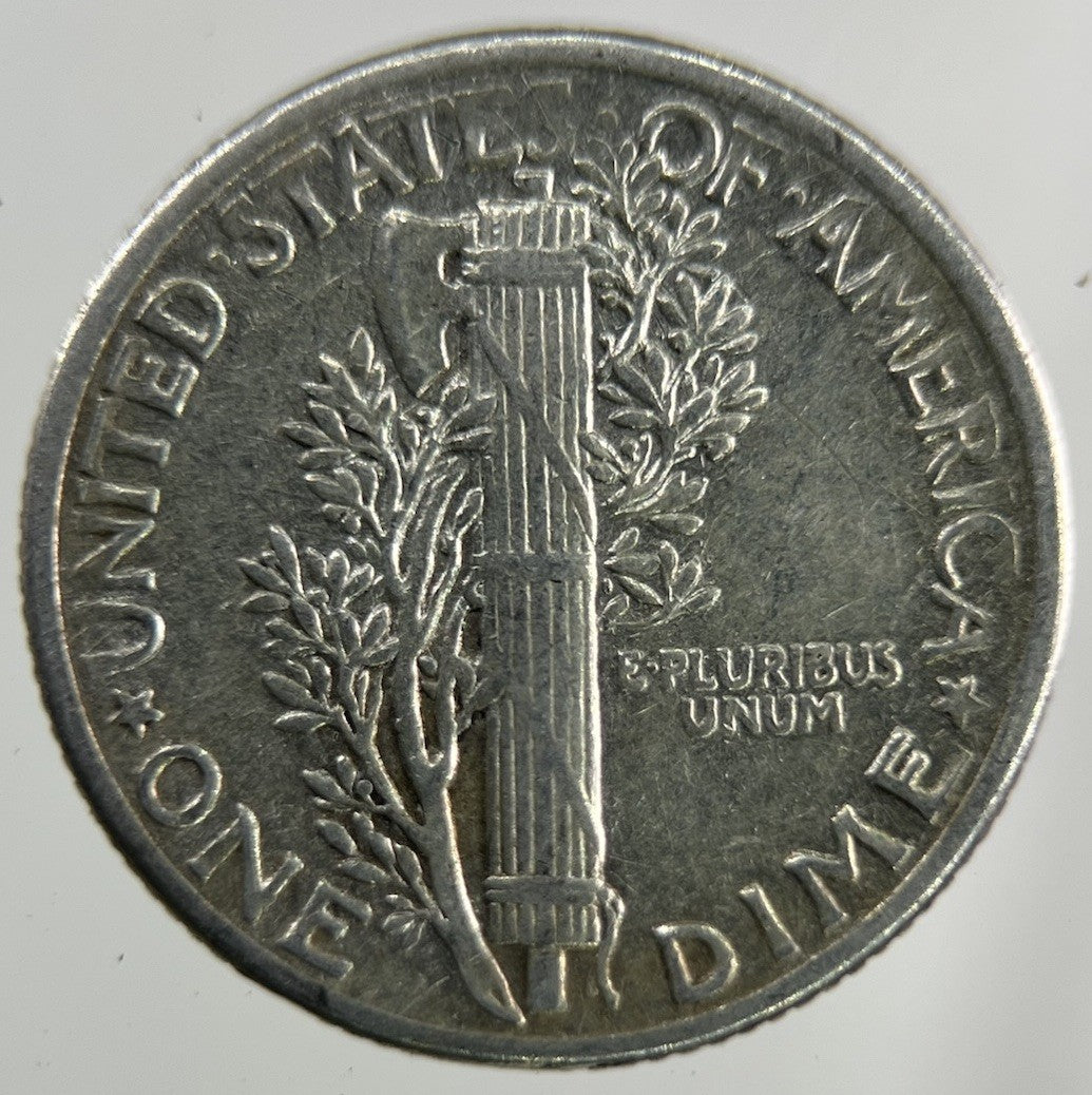 1937 US USA Mercury Dime Silver Coin | Fine Collectable Grade