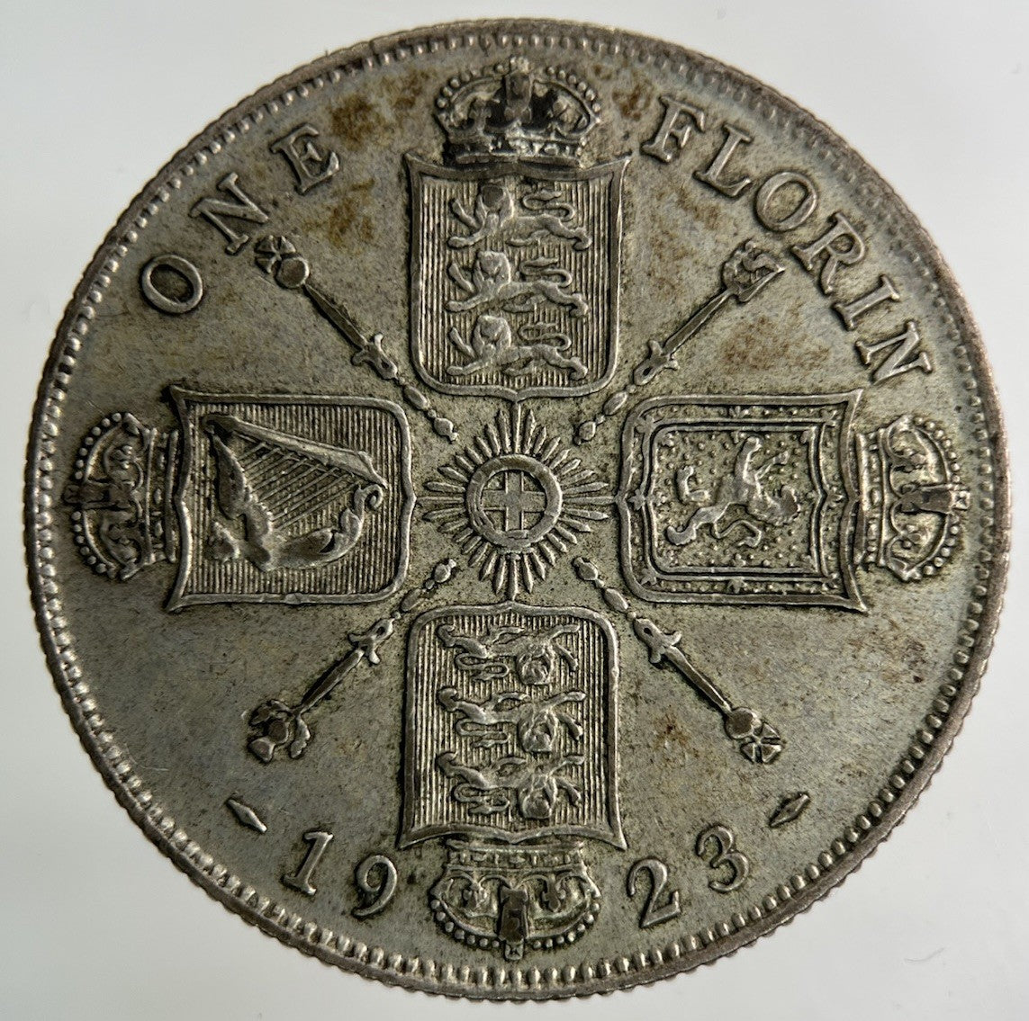 1923 George V Florin Silver Coin | Very High Grade