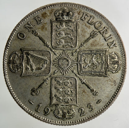 1923 George V Florin Silver Coin | Very High Grade