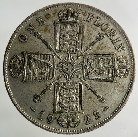 1923 George V Florin Silver Coin | Very High Grade