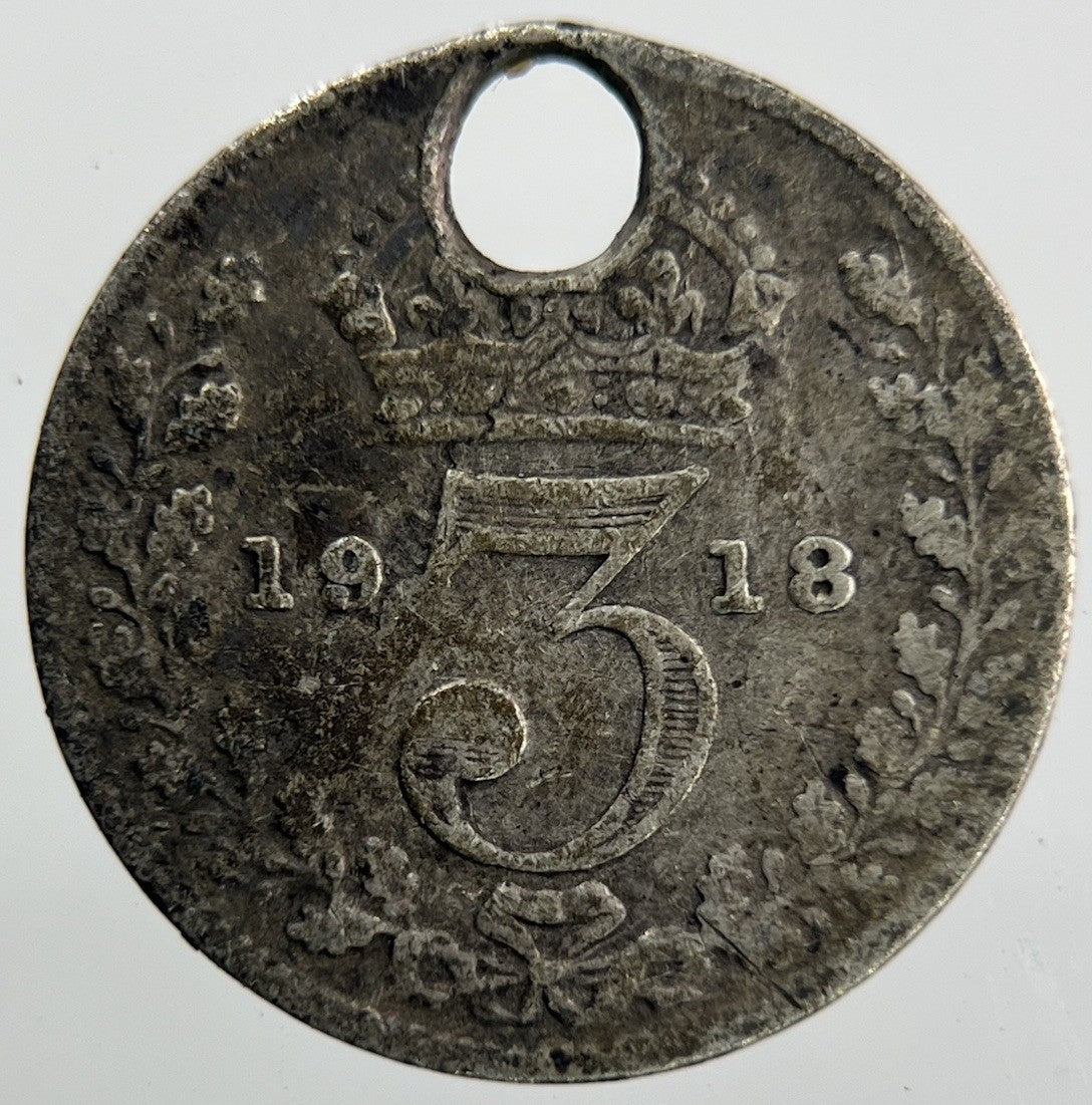1918 George V Threepence Silver Coin | Collectable Grade