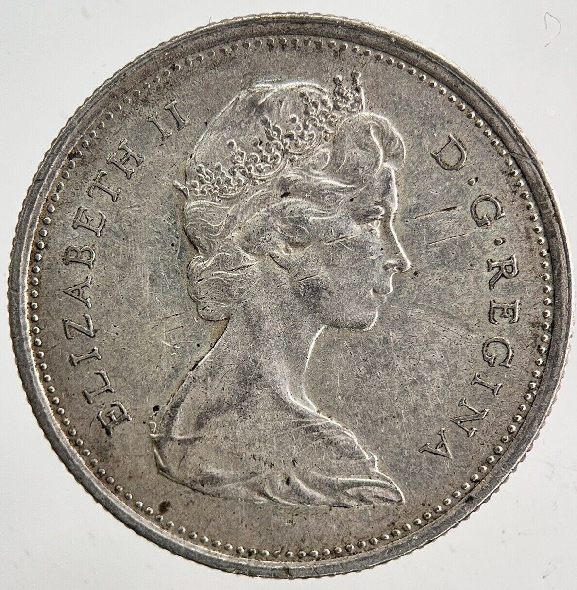 1967 Canada 25 Cents Silver Coin | Fine Collectable Grade | a5917