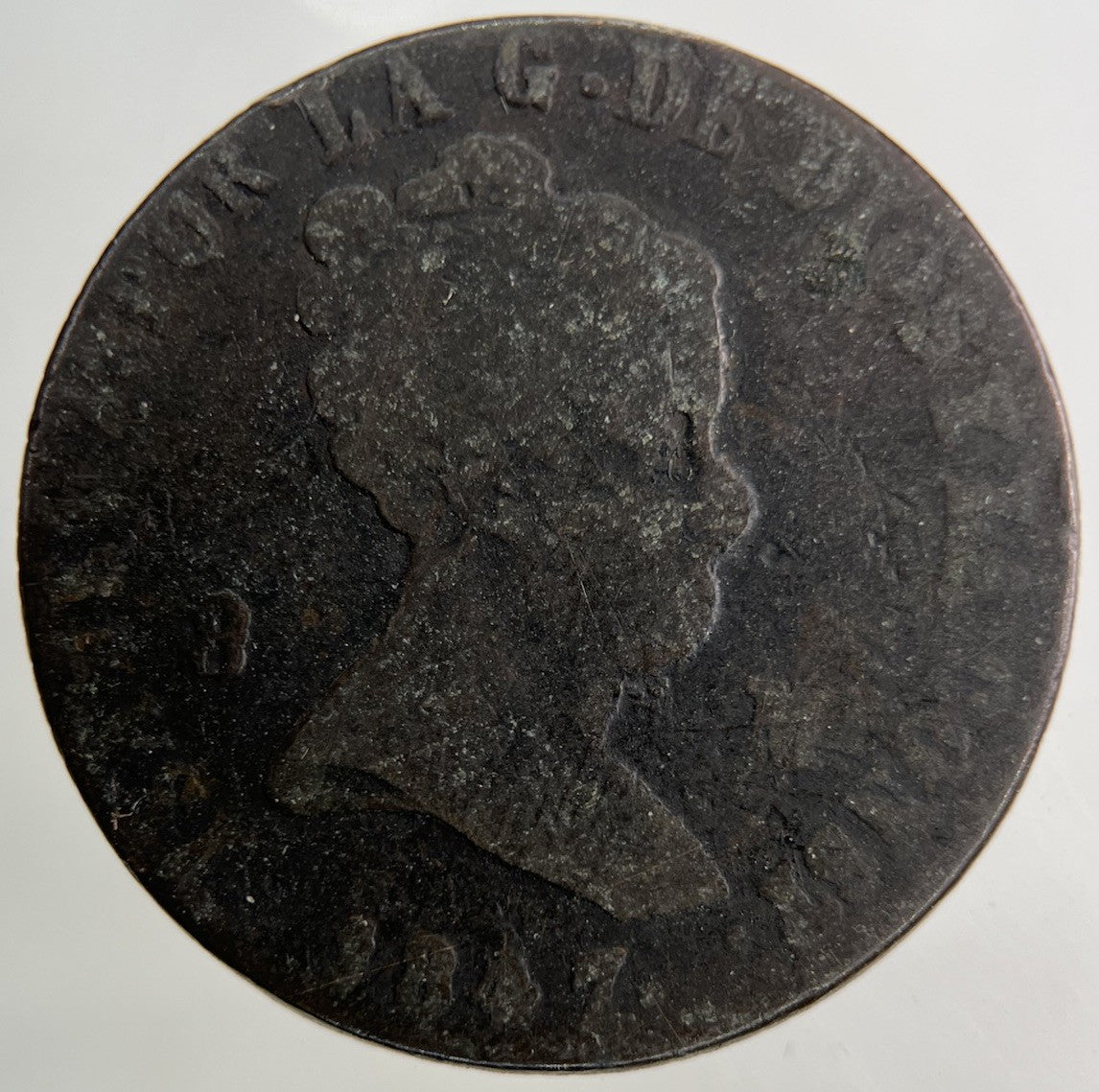 1847 Spain 8 Maravedis Coin | Collectable Grade