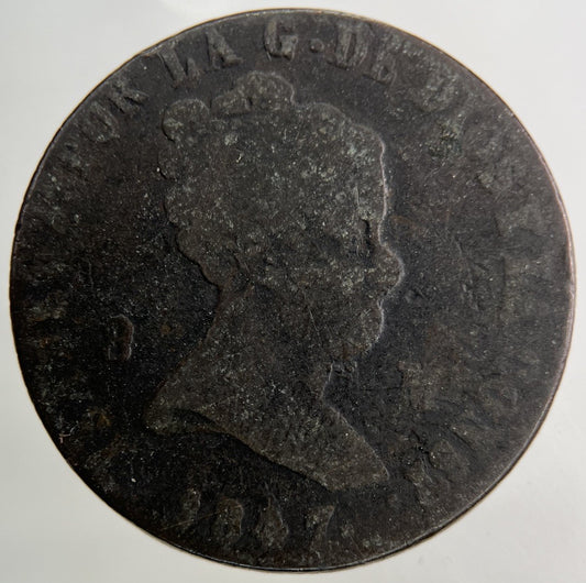 1847 Spain 8 Maravedis Coin | Collectable Grade