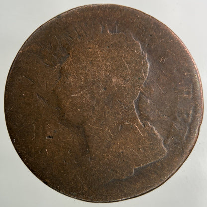 1822 Irish Ireland Half - Penny Coin | Fair Grade