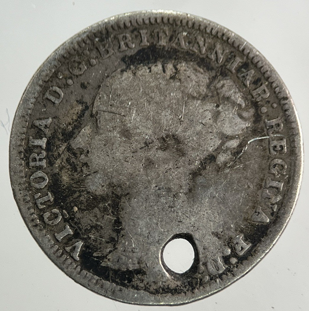 1877 Victoria Threepence Silver Coin | Fine Collectable Grade