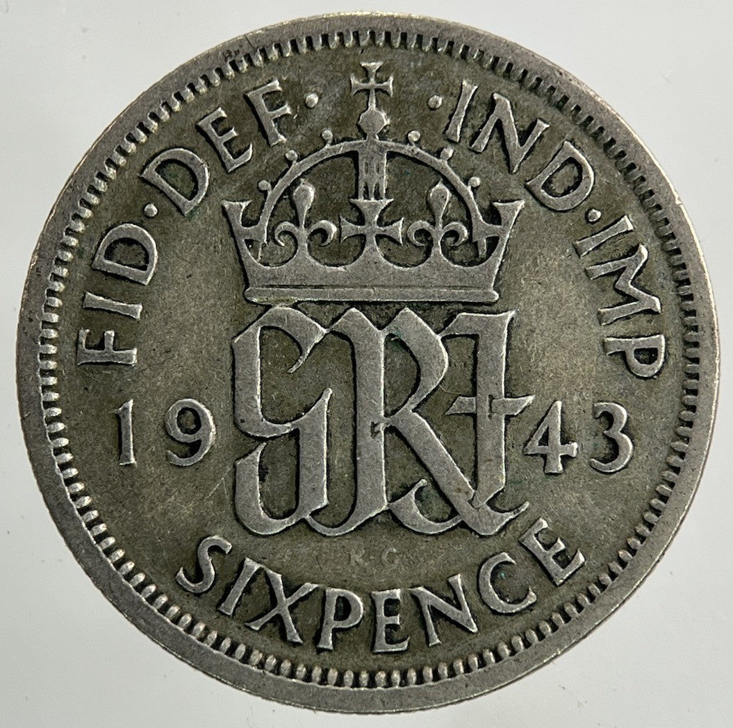 1943 George VI Sixpence Silver Coin | Collectable Grade