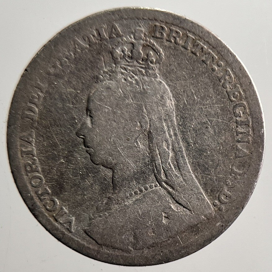 1892 Victoria Threepence Silver Coin | Fair Grade | a3612