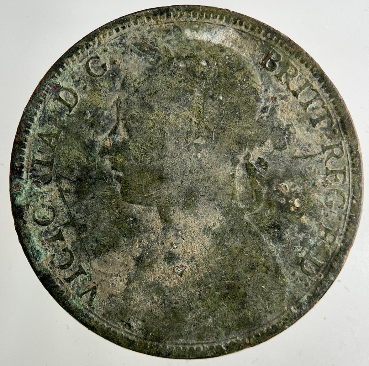 1895 Victoria One Penny Coin | Fine Collectable Grade