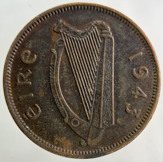 1943 Irish Half - Penny Coin | Very High Grade
