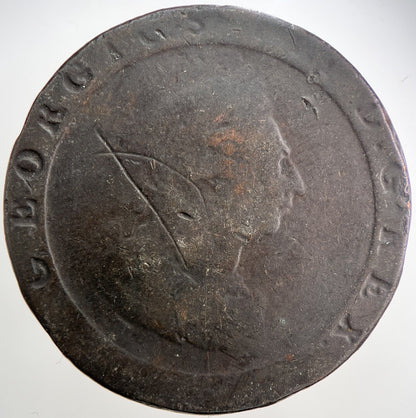 1797 George III 3rd Cartwheel One Penny Coin | Collectable Grade