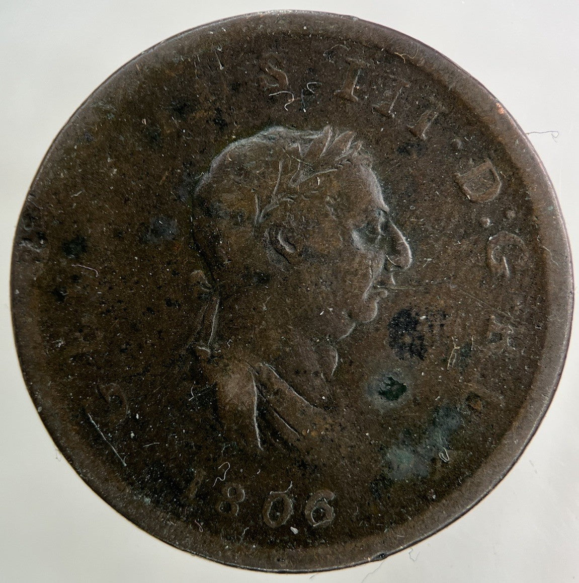 1806 George III 3rd Half - Penny Coin | Collectable Grade
