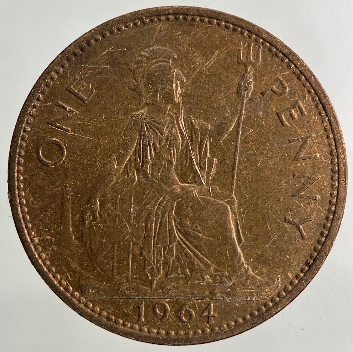 1964 Elizabeth II 2nd One Penny Coin | Collectable Grade