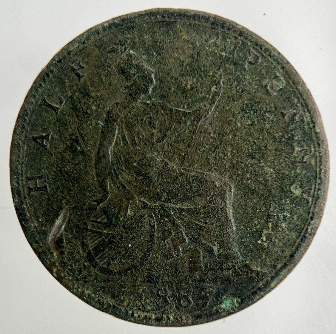 1887 Victoria Half - Penny Coin | Collectable Grade