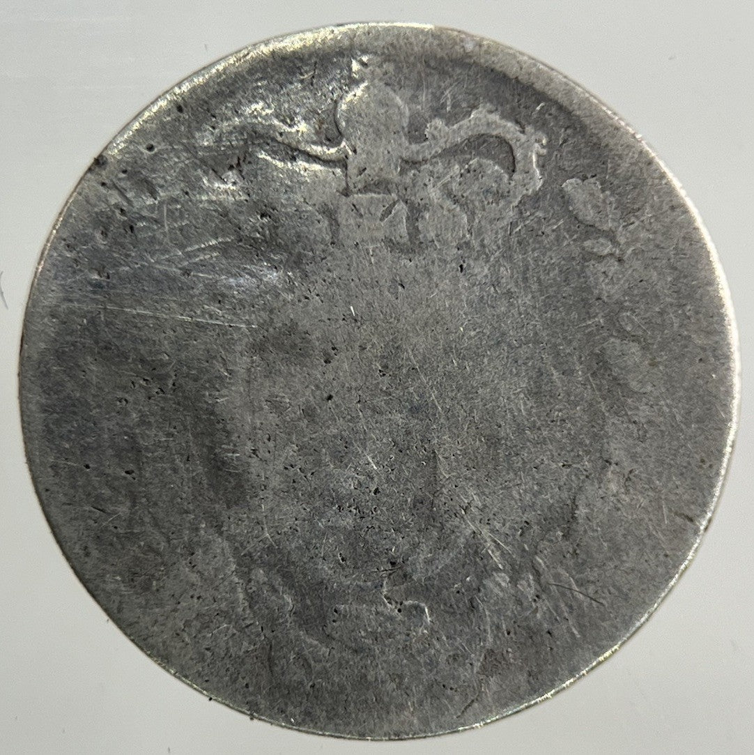 British Victoria Threepence Silver Coin | Worn Grade