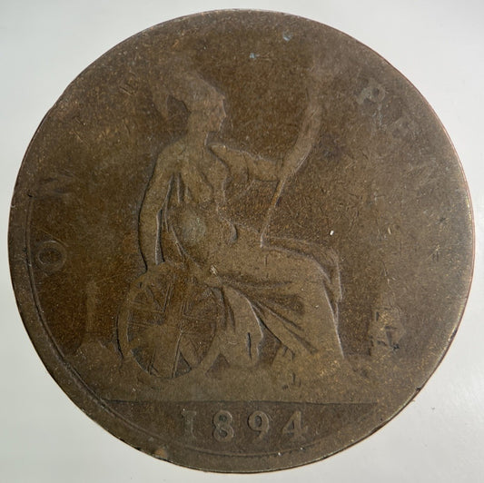 1894 Victoria One Penny Coin | Collectable Grade