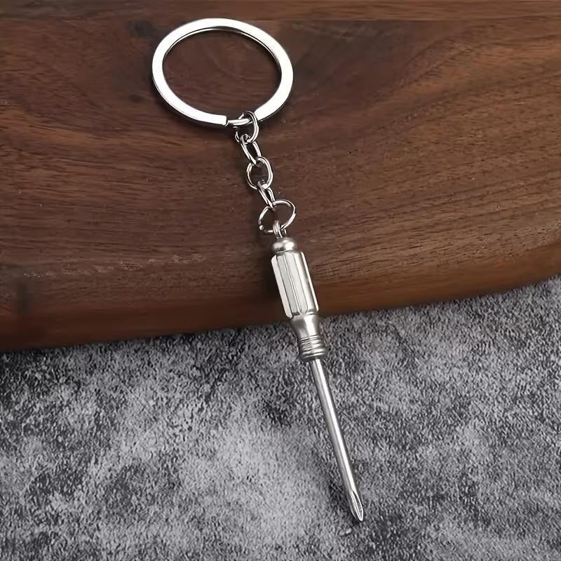 Mini Metal DIY Screwdriver Keyring Premium Keychain Gift UK
