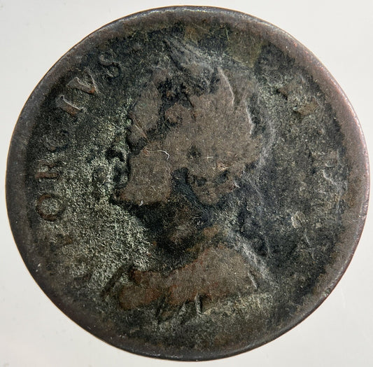 1754 George II 2nd Farthing Coin | Collectable Grade | a9244