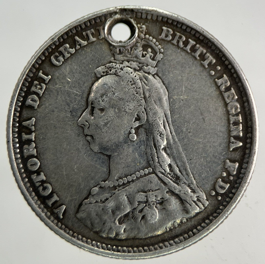 1887 Victoria Shilling Silver Coin | Fine Collectable Grade