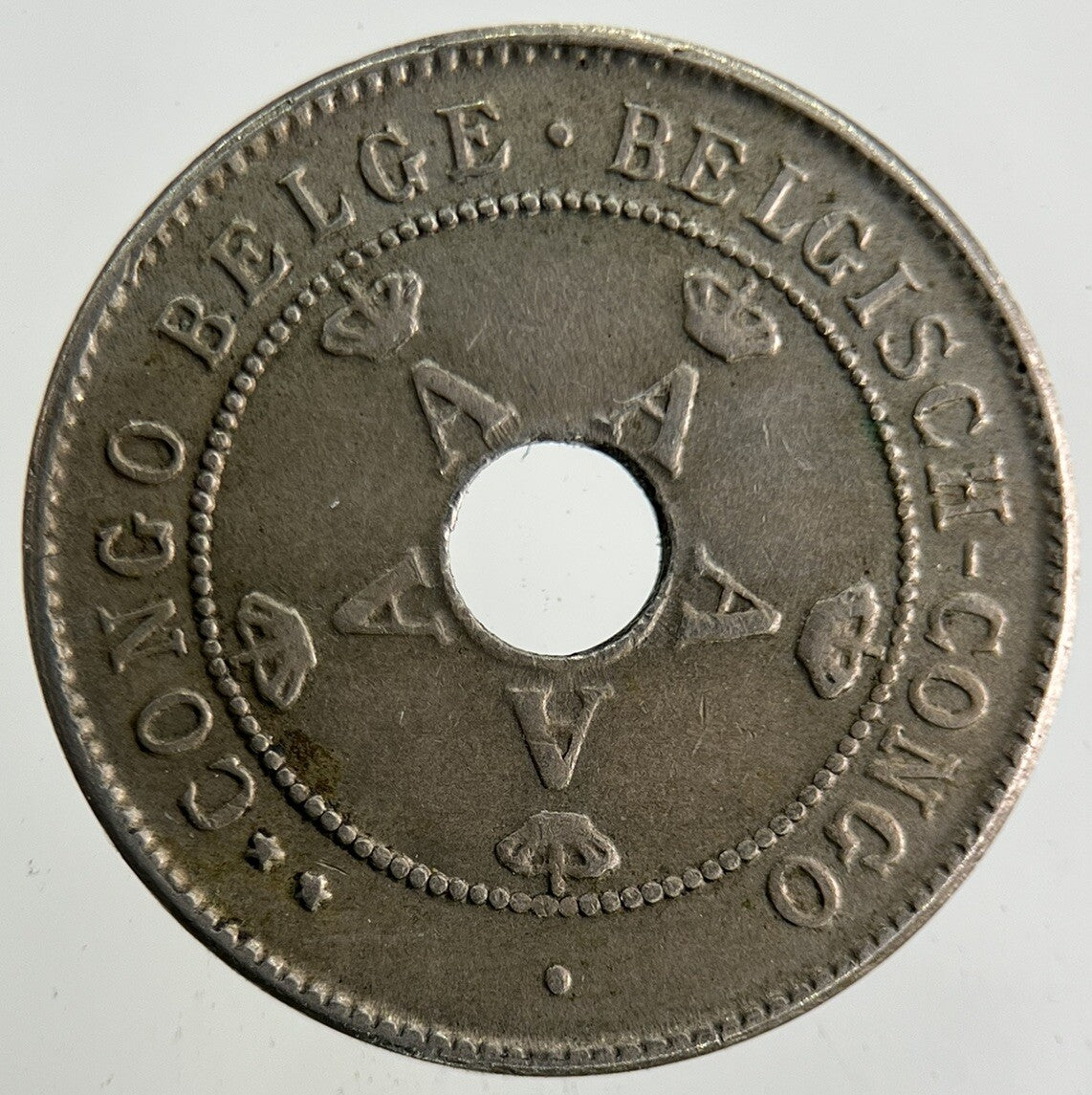 1911 Africa Belgian Congo 10 Centimes Coin | Fine Collectable Grade