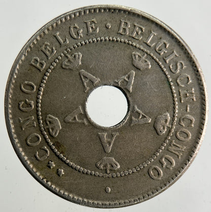 1911 Africa Belgian Congo 10 Centimes Coin | Fine Collectable Grade
