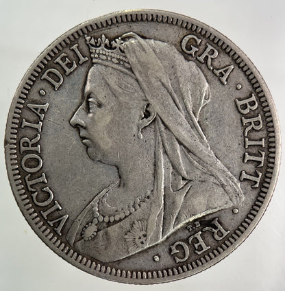 1900 Victoria Half - Crown Silver Coin | Very High Grade