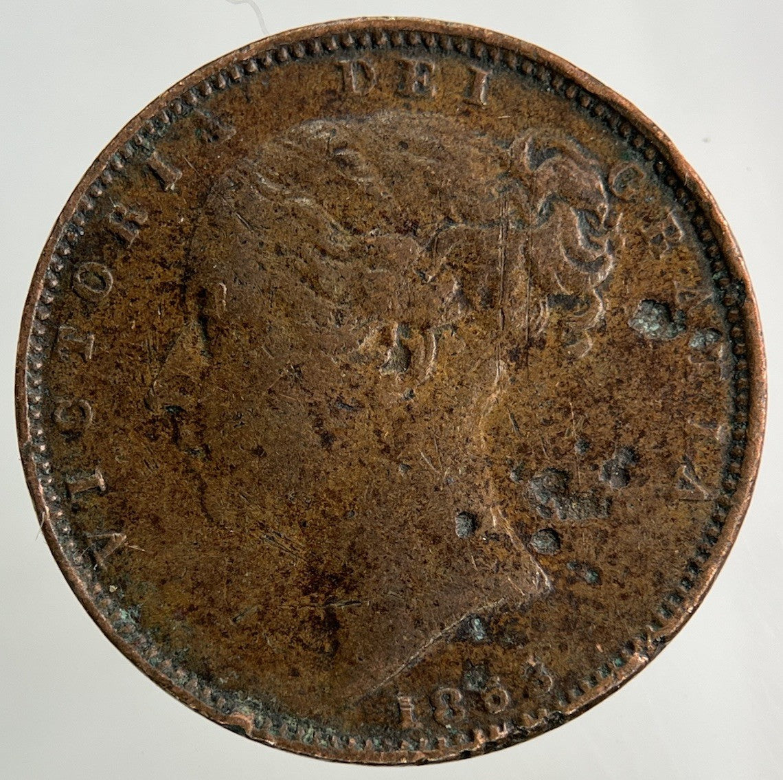 1853 Victoria Farthing Coin | Fine Collectable Grade