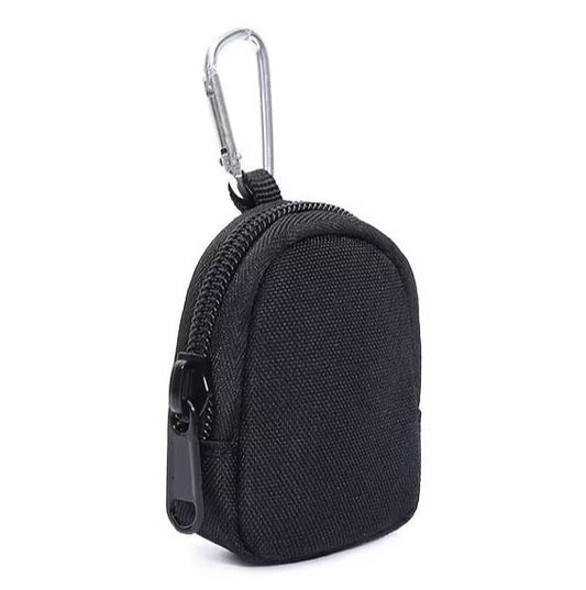 Durable Nylon Clip Wallet Pouch with Zipper - For Coins Keys Earphones Earbuds