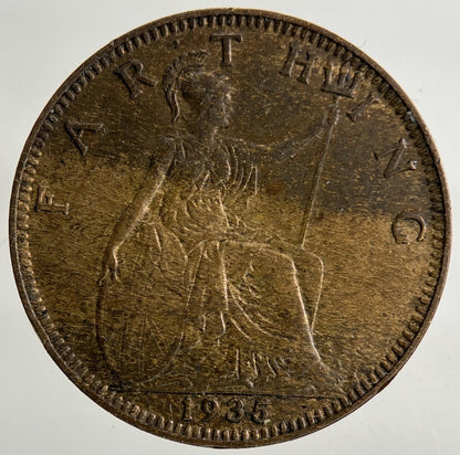1935 George V Farthing Coin | Fine Collectable Grade