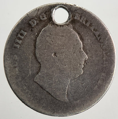 1836 William IV Four - Pence Groat Silver Coin | Fair Grade | a9853