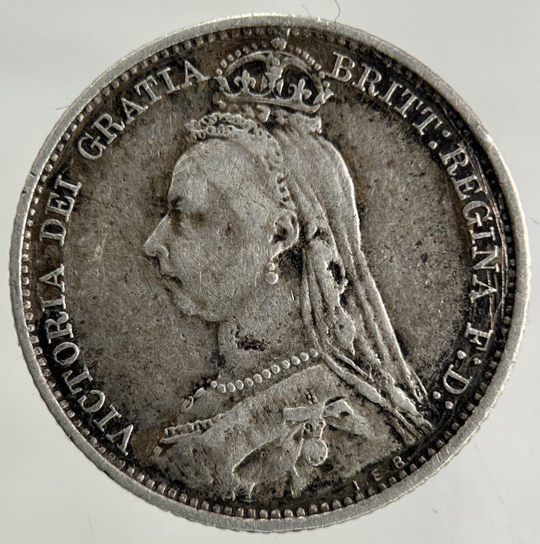 1890 Victoria Sixpence Silver Coin | Fine Collectable Grade
