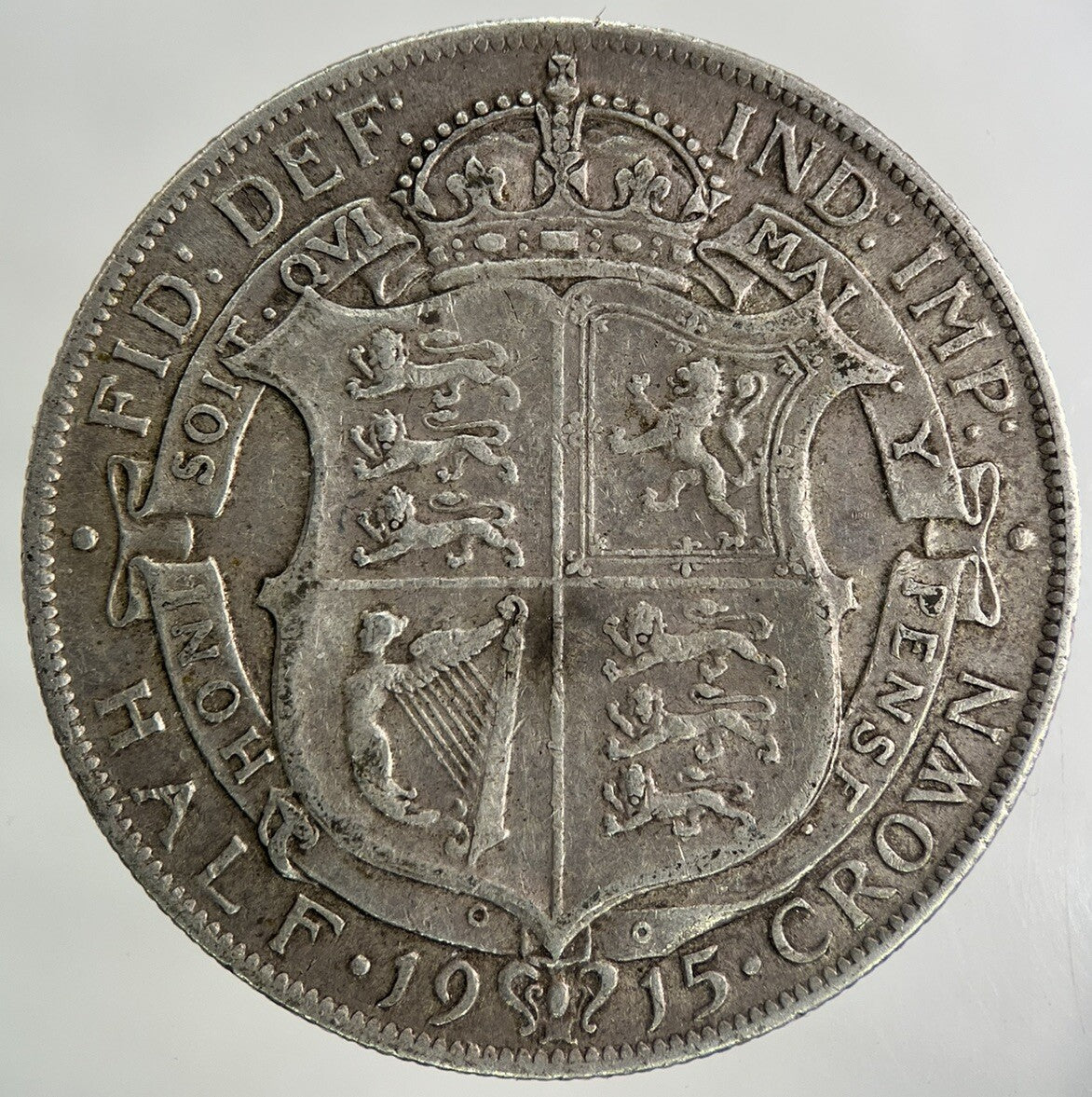 1915 George V Half - Crown Silver Coin | Very High Grade