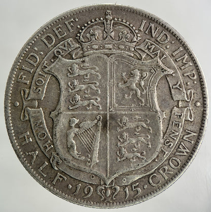 1915 George V Half - Crown Silver Coin | Very High Grade