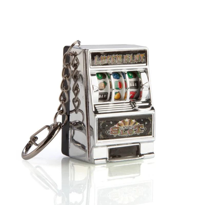 Mini Casino Slot Machine Lucky Slot Shaped Keyring Keychain Gift UK