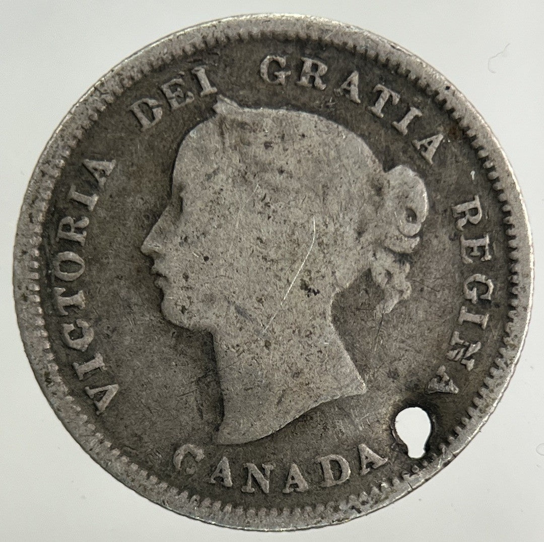 1872 - H Canada 5 Cents Silver Coin | Collectable Grade